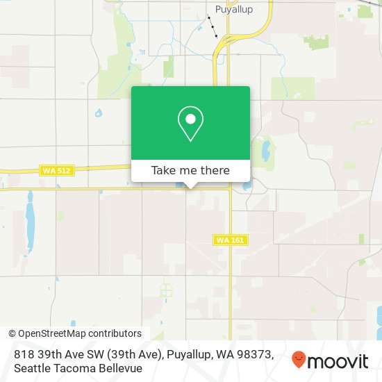 Mapa de 818 39th Ave SW (39th Ave), Puyallup, WA 98373