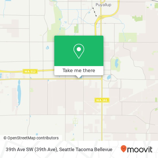 Mapa de 39th Ave SW (39th Ave), Puyallup, WA 98373