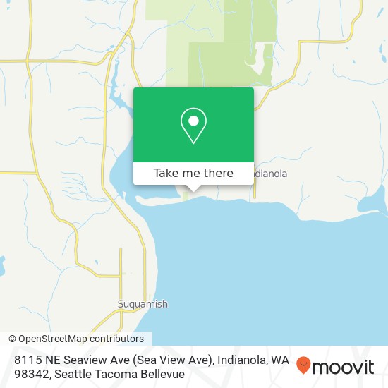 Mapa de 8115 NE Seaview Ave (Sea View Ave), Indianola, WA 98342