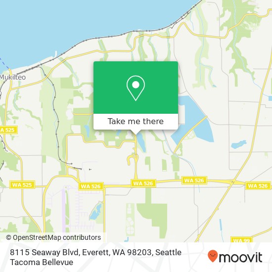 Mapa de 8115 Seaway Blvd, Everett, WA 98203