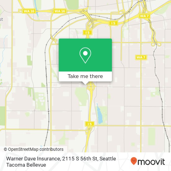 Mapa de Warner Dave Insurance, 2115 S 56th St