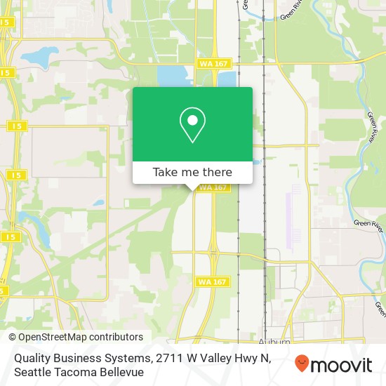 Mapa de Quality Business Systems, 2711 W Valley Hwy N