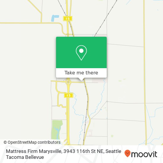 Mapa de Mattress Firm Marysville, 3943 116th St NE
