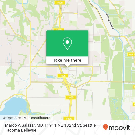 Marco A Salazar, MD, 11911 NE 132nd St map