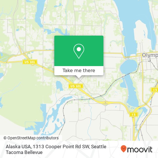 Mapa de Alaska USA, 1313 Cooper Point Rd SW