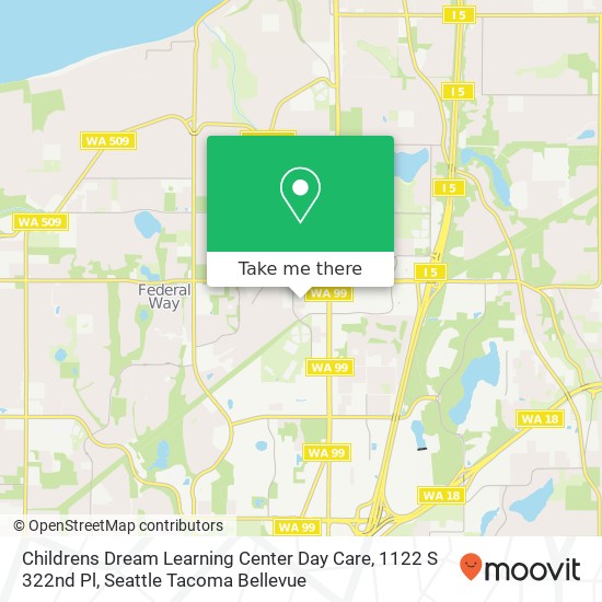 Childrens Dream Learning Center Day Care, 1122 S 322nd Pl map