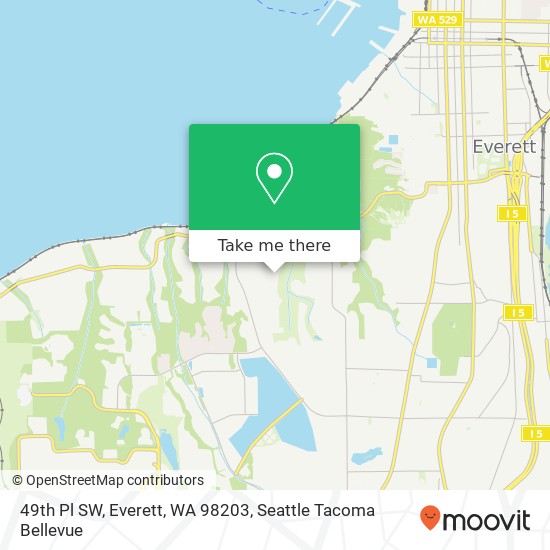 Mapa de 49th Pl SW, Everett, WA 98203