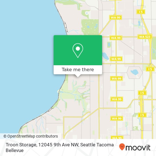 Mapa de Troon Storage, 12045 9th Ave NW