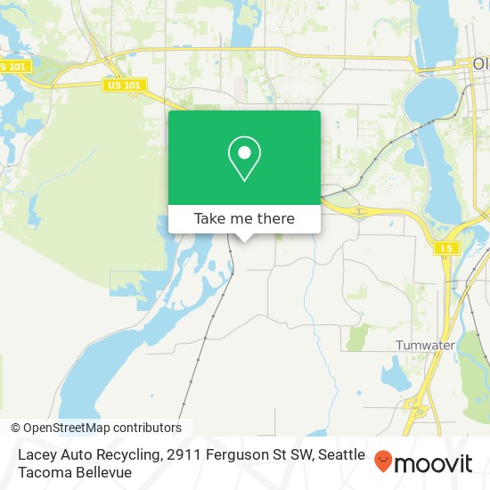 Mapa de Lacey Auto Recycling, 2911 Ferguson St SW