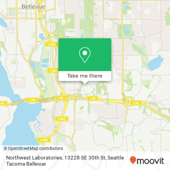 Mapa de Northwest Laboratories, 13228 SE 30th St