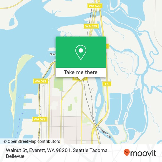 Walnut St, Everett, WA 98201 map