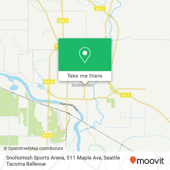 Mapa de Snohomish Sports Arena, 511 Maple Ave