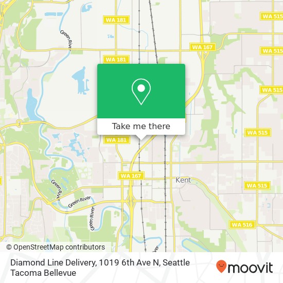 Diamond Line Delivery, 1019 6th Ave N map