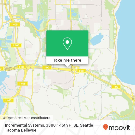 Incremental Systems, 3380 146th Pl SE map