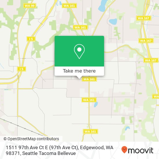 Mapa de 1511 97th Ave Ct E (97th Ave Ct), Edgewood, WA 98371