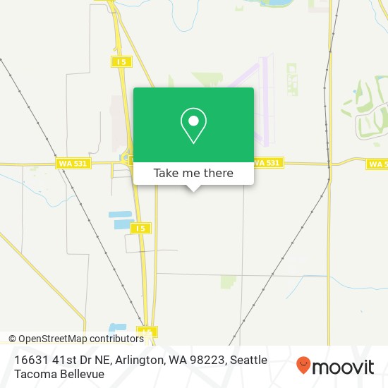 Mapa de 16631 41st Dr NE, Arlington, WA 98223