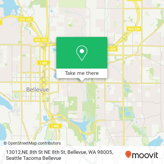 13012,NE 8th St NE 8th St, Bellevue, WA 98005 map