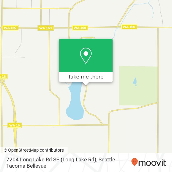 Mapa de 7204 Long Lake Rd SE (Long Lake Rd), Port Orchard, WA 98367