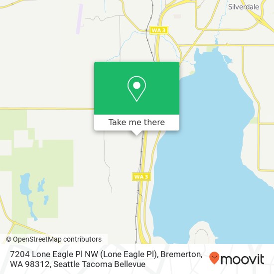 Mapa de 7204 Lone Eagle Pl NW (Lone Eagle Pl), Bremerton, WA 98312