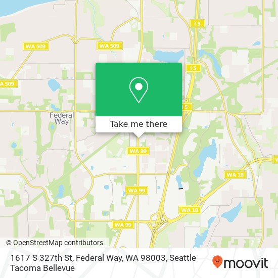 1617 S 327th St, Federal Way, WA 98003 map