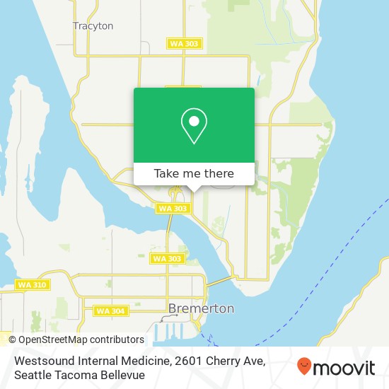 Mapa de Westsound Internal Medicine, 2601 Cherry Ave