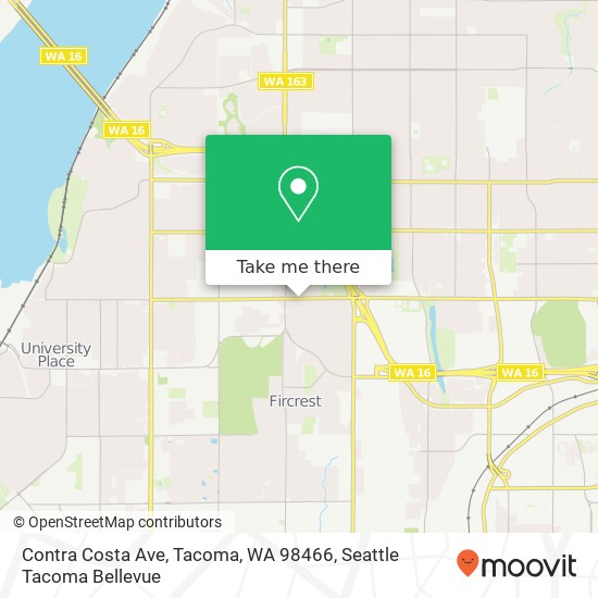 Contra Costa Ave, Tacoma, WA 98466 map