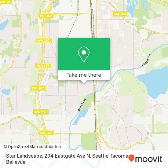 Mapa de Star Landscape, 204 Eastgate Ave N