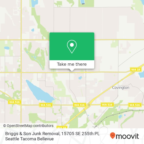 Briggs & Son Junk Removal, 15705 SE 255th Pl map