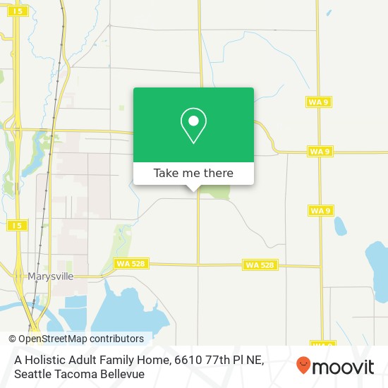 Mapa de A Holistic Adult Family Home, 6610 77th Pl NE