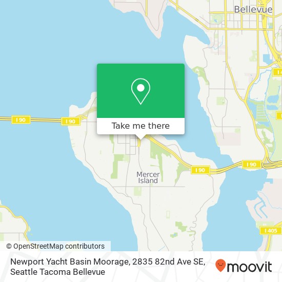 Mapa de Newport Yacht Basin Moorage, 2835 82nd Ave SE