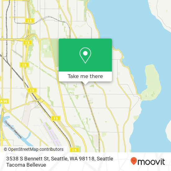 3538 S Bennett St, Seattle, WA 98118 map