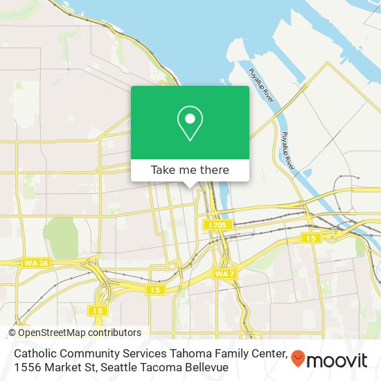 Mapa de Catholic Community Services Tahoma Family Center, 1556 Market St