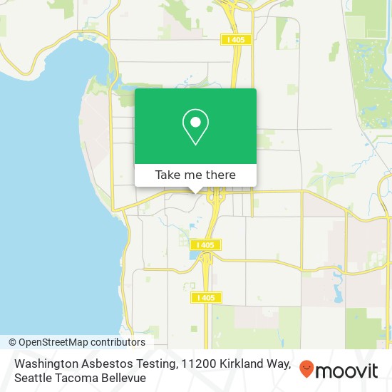 Washington Asbestos Testing, 11200 Kirkland Way map