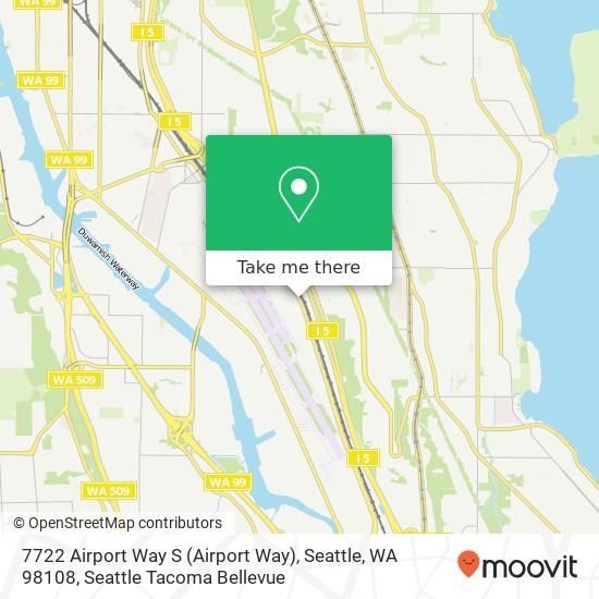 7722 Airport Way S (Airport Way), Seattle, WA 98108 map