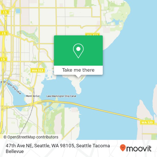 47th Ave NE, Seattle, WA 98105 map
