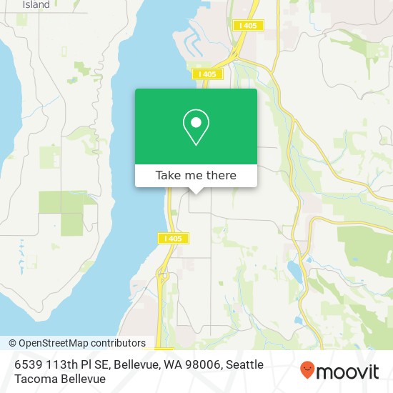 6539 113th Pl SE, Bellevue, WA 98006 map