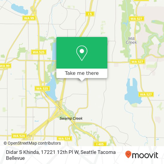 Didar S Khinda, 17221 12th Pl W map