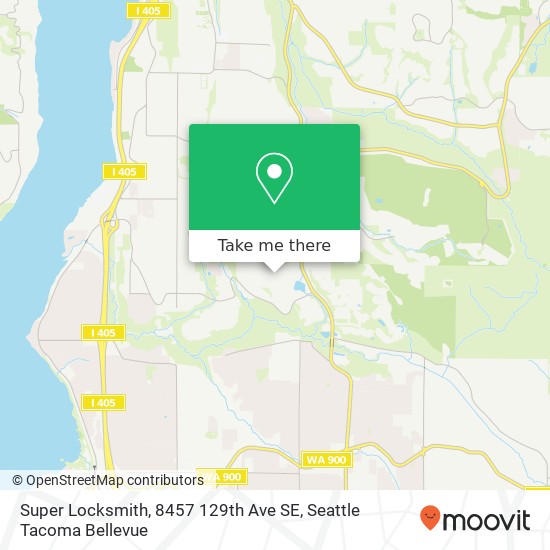 Mapa de Super Locksmith, 8457 129th Ave SE