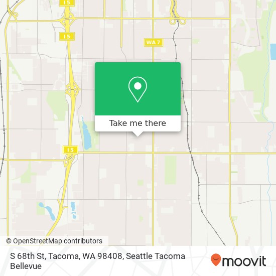 Mapa de S 68th St, Tacoma, WA 98408