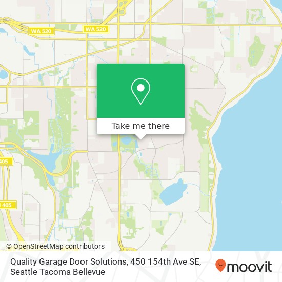 Mapa de Quality Garage Door Solutions, 450 154th Ave SE