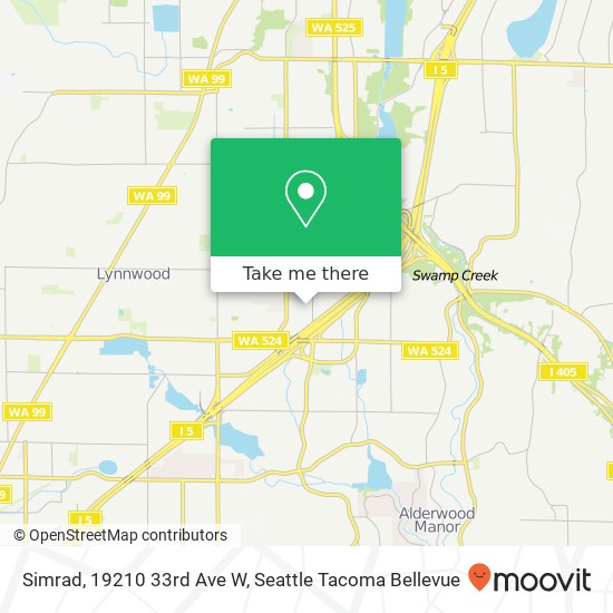 Simrad, 19210 33rd Ave W map