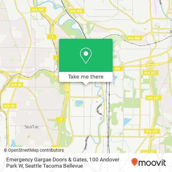 Emergency Gargae Doors & Gates, 100 Andover Park W map