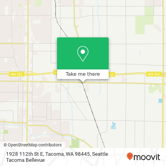 Mapa de 1928 112th St E, Tacoma, WA 98445
