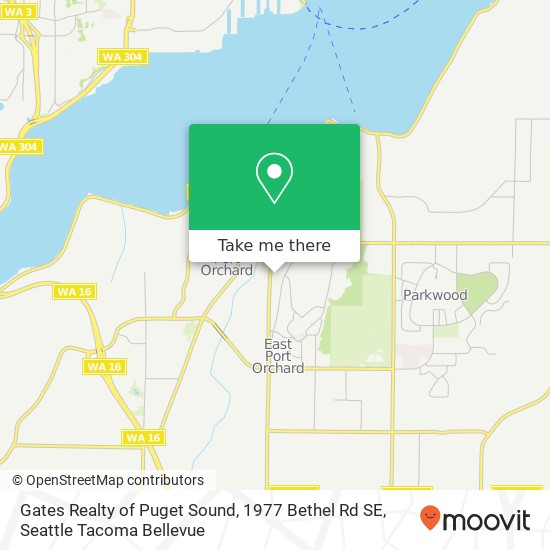 Mapa de Gates Realty of Puget Sound, 1977 Bethel Rd SE