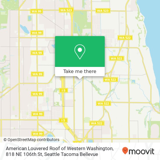 American Louvered Roof of Western Washington, 818 NE 106th St map