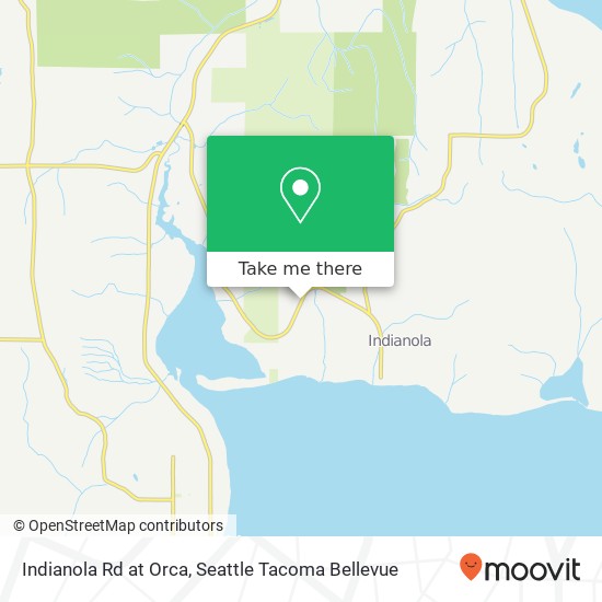 Indianola Rd at Orca map