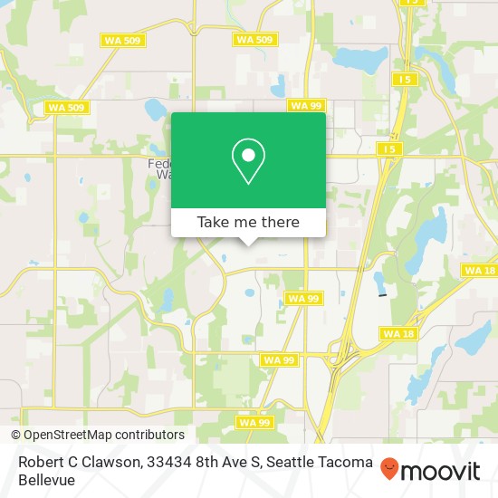 Robert C Clawson, 33434 8th Ave S map