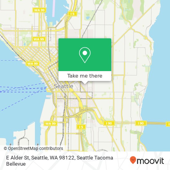 Mapa de E Alder St, Seattle, WA 98122