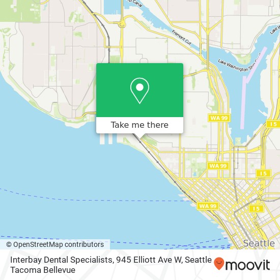 Mapa de Interbay Dental Specialists, 945 Elliott Ave W