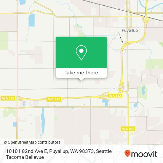 Mapa de 10101 82nd Ave E, Puyallup, WA 98373